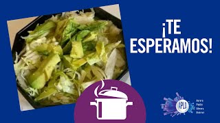 Cocinando con la Biblioteca Pública de Aurora: Pozole Verde (10/9/22)