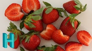 How to Hull Strawberries - Best way to hull a strawberry | Hilah Cooking @hilahcooking
