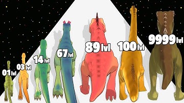 Dino Runner Dinosaur Evolution - Level Up Dinosaur Max Level Gameplay