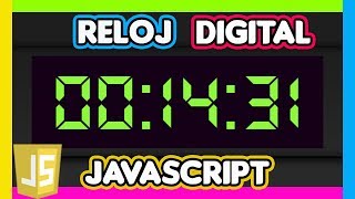RELOJ DIGITAL EN #JAVASCRIPT: Cómo programar un RELOJ DIGITAL en Javascript (Desde Cero)!
