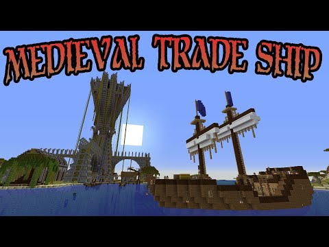 Epic Villager Trading Ship / Hall With Wireless Redstone Item Calling System - Minecraft