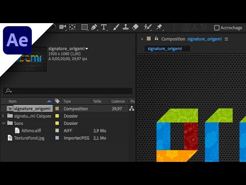 Interface AE - Panneau « Projet »