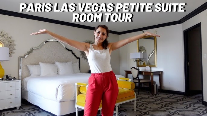 Room with BEST VIEW from Paris Hotel & Casino Las Vegas Burgundy Room  Eiffel Tower Pool View Tour 