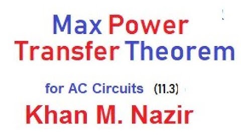 Max Power Transfer || Average Power || Example  & PP 11.5 || Example & PP 11.6 || ENA 11.3(E)