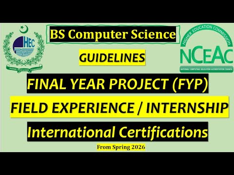 BS Computer Science | Guidelines| Final Year Project (FYP)| Internship ...