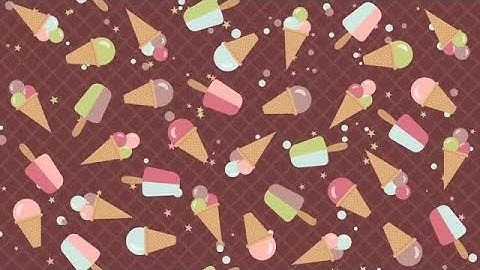 Ice Cream Pattern Stock Motion Graphics