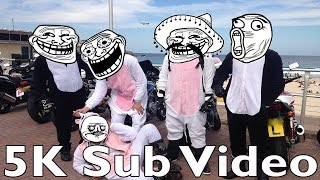 5000 Subscriber Video! - Bikers in Onesies // Chinese Fire Drills