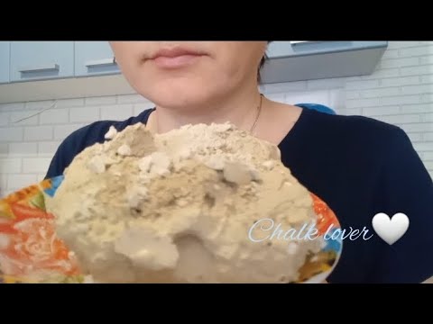 мел ВОЛОКОНОВКА в пасте из глины🤍 chalk asmr - YouTube
