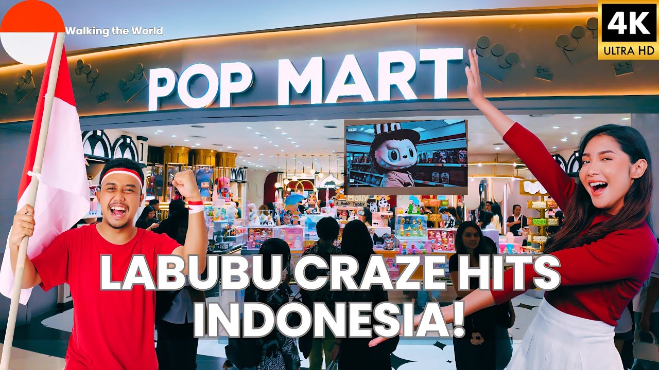 LABUBU Craze Takes Over Indonesia! 🇮🇩 Inside Jakarta's NEWEST POP MART Store at Central Park [4K]