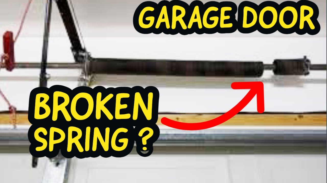 Garage Door Torsion Spring Removal and Replacement YouTube
