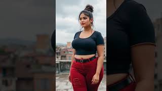 Bold Rooftop Walk Plus-Size Indian Fashion Power