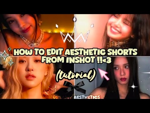 Tutorial to edit aesthetic shorts from Inshot!!🤍 #tutorial #edit #editingtutorial #inshot #aesthetic