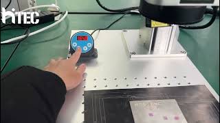 JPT 200W Fiber laser marking machine with auto focus test for Norway customer