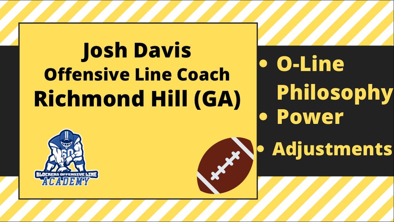 Richmond Hill (GA) Josh Davis, O-Line Philosophy, Power, Adjustments 