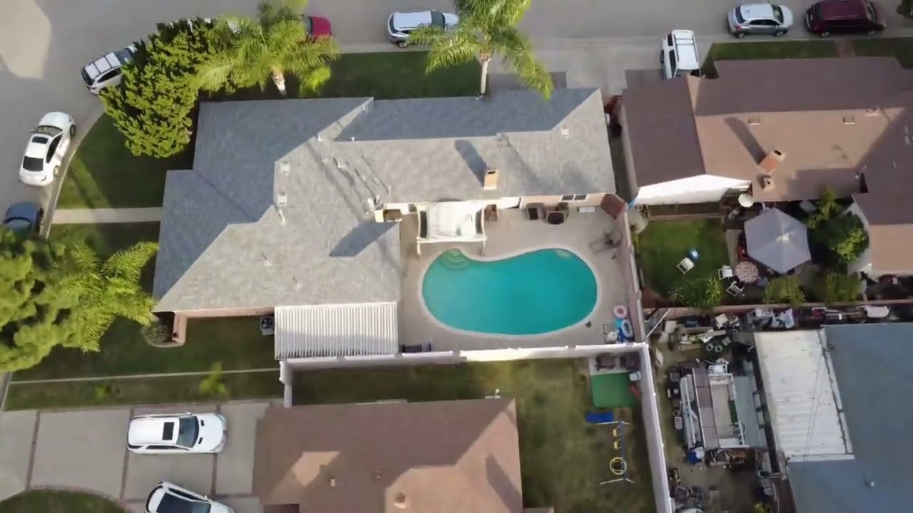 Aerial Norwalk, CA - Thanksgiving Day