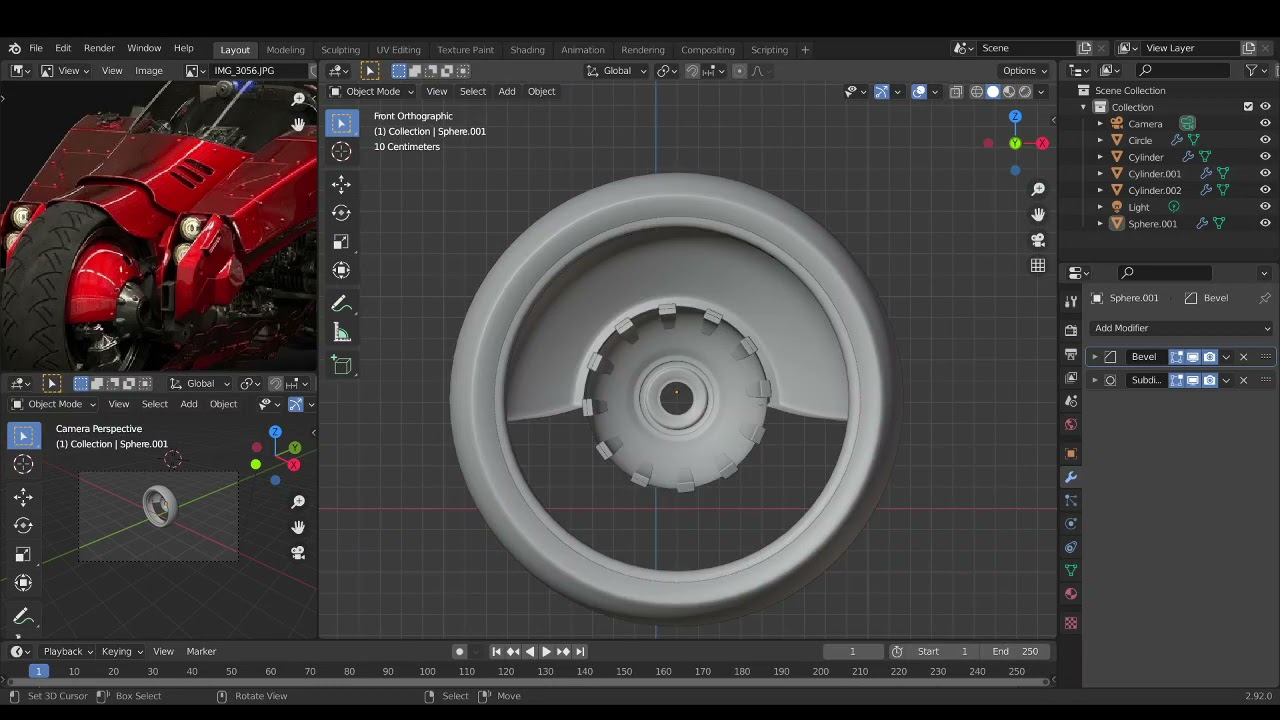 [Tutorial Timelapse] Geometric Models Labs # 2021-Tut062 [HD] bike futuristic high-tech motorcycle