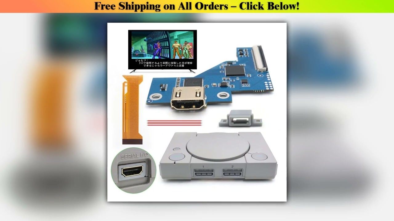 Hispeedido For PS1 Digital HDMI MOD Kit Digital to Digital HDMI Mod Kit For Playstaion PS1 Console
