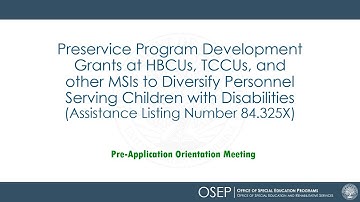 84.325X Application Orientation Webinar - Fiscal Year 2024