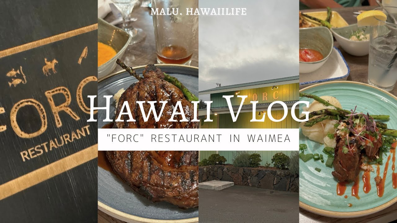 【HAWAII vlog】ハワイ島のレストラン「FORC」がお洒落すぎた！ YouTube