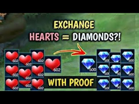 Exchange Hearts To Diamonds In Mobile Legends Free Skin and Dias !!!