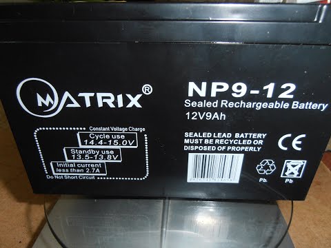 Свинцево-кислотна акумуляторна батарея Matrix 12V 9AH фото від покупців 4
