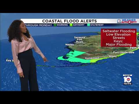 Areas of South Florida remain under coastal flood alerts
