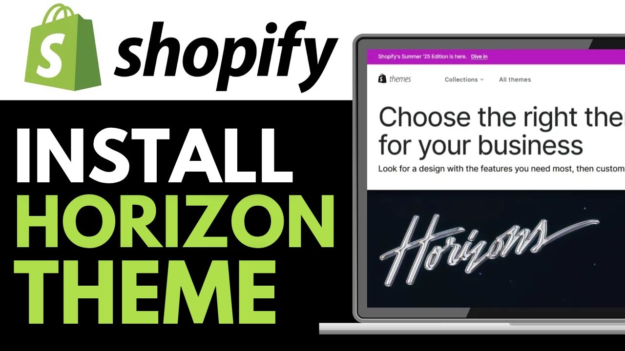 How to Install Shopify Horizon Theme 2025 | Shopify Theme Installation ...