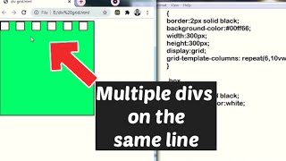 Multiple divs on the same line in HTML, CSS | Align 2 DIV tags in same line in HTML | Bootstrap div