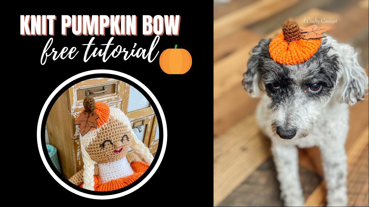 Easy Knitting Machine Pumpkin Bow YouTube