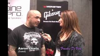 Frankie DiVita interviews Aaron Lewis at NAMM 2010 - January 15, 2010