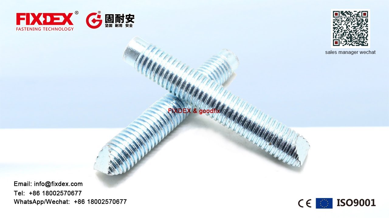 Carbon Steel Zinc Plating M20 130 Chemical Anchor with Internal Thread