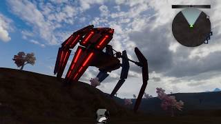 Alien land, Huge Robotic Creatures