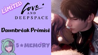 Zayne Dawnbreak Promise 5 Star Memory Kindled Love And Deepspace Birthday Event