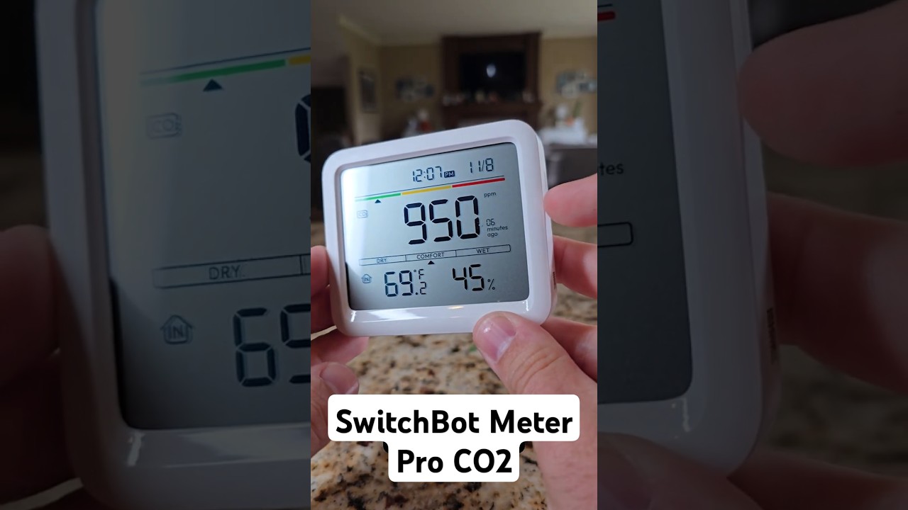 Breathe Easy with CO₂ Monitoring 🌿 SwitchBot Meter Pro 