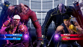 Nemesis & Evil Ryu vs Nemesis & Ryu (Very Hard) - Marvel vs Capcom | 4K UHD Gameplay