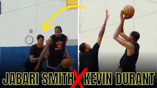 Jabari Smith playing great D on Kevin Durant but it doesn’t matter. Greatest scorer ever.