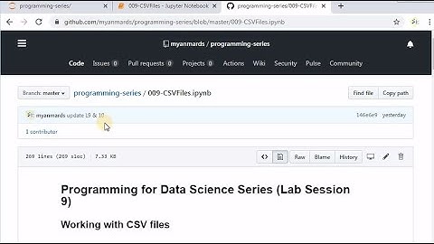 Lab - Working with CSV file type (PL009 by Myanmar Data Science)