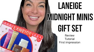Laneige Midnight Minis Gift Set Review | Lip Sleeping Mask + Lip Glowy Balm Honest Review