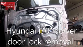 Hyundai i30  2007–2012  power door lock removal