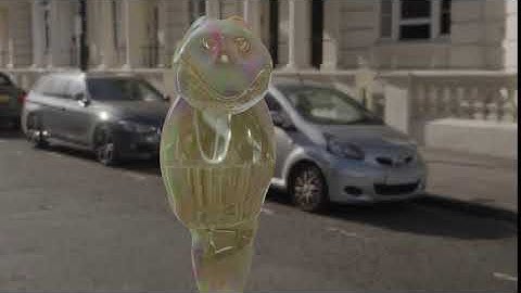 Reflection and refraction test on EEVEE