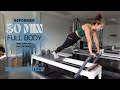 30 MIN FULL BODY PILATES REFORMER WORKOUT - Quick Challenge - (Band &amp; Ball Optional)