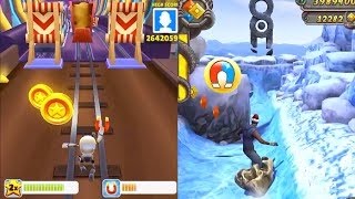 Subway Surfers VS Temple Run 2 iPad Gameplay HD screenshot 1