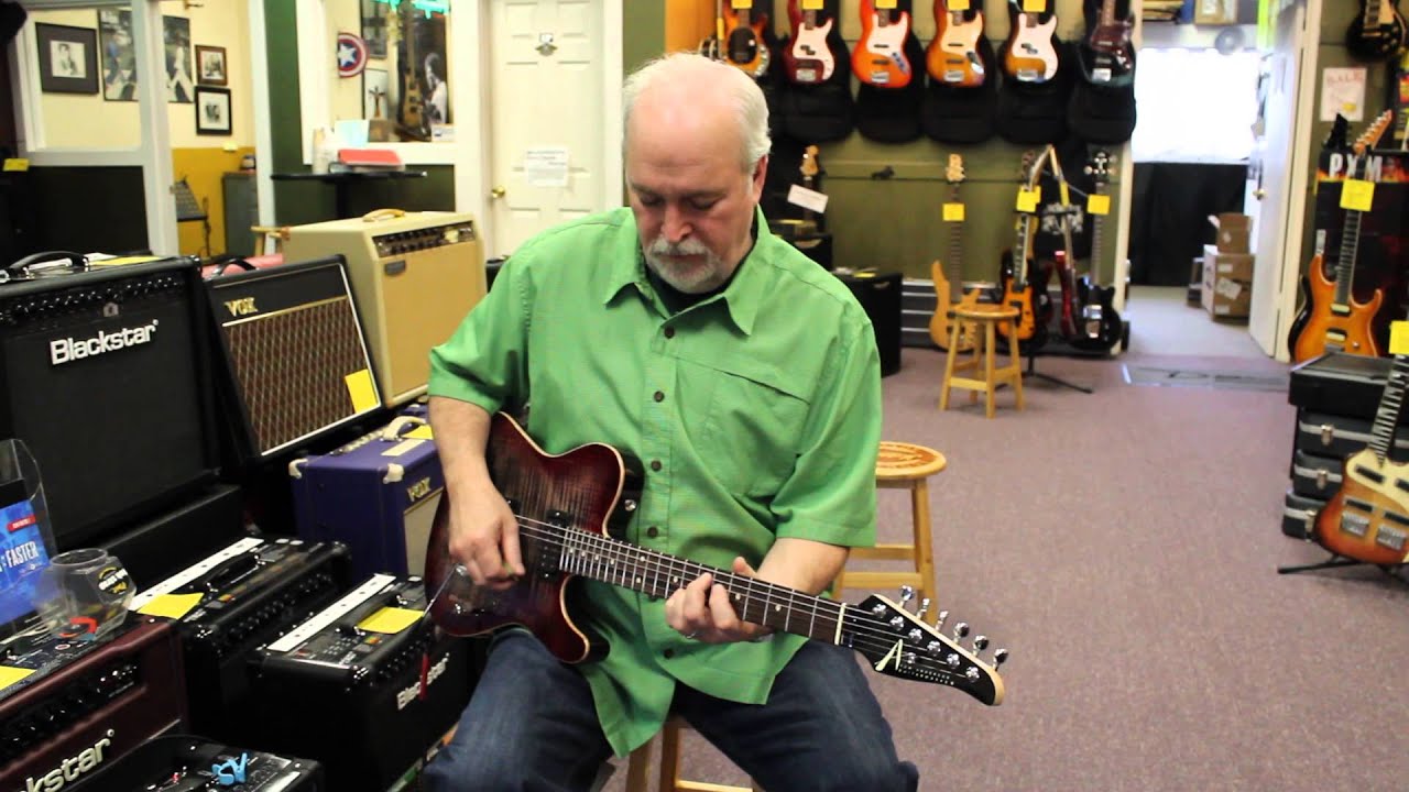 Northwest Guitars: Tom Anderson Short Drop T Natural Black to T-Red Burst