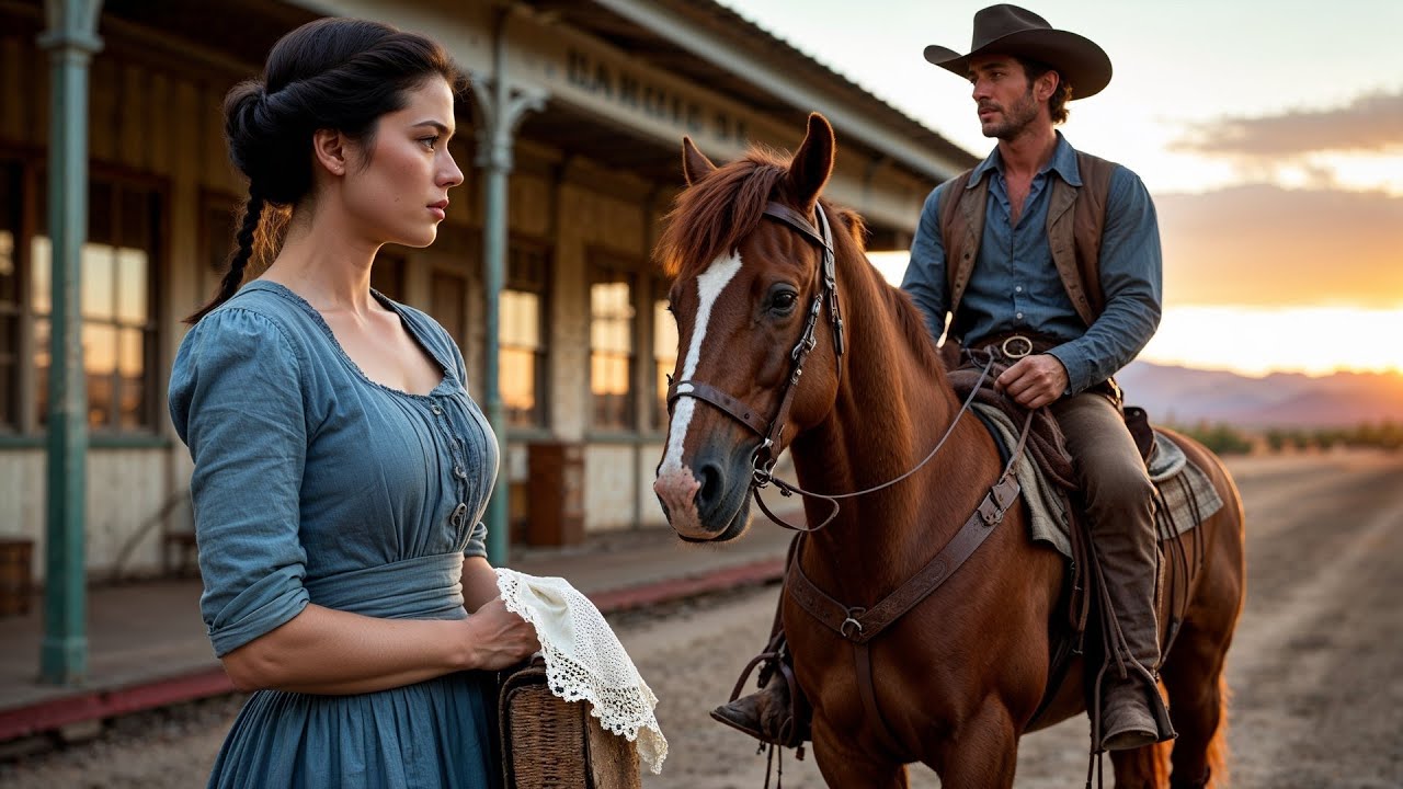 A Mail Order Bride Stood Alone At The Depot, The Cowboy Rode Up And Whispered "Stay With Me"