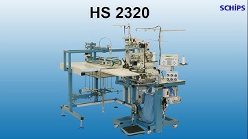 SCHIPS HS 2320 double head sewing automat - attaching elastic and hemming