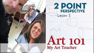 Basic Two Point Perspective Drawing for Students and Teachers