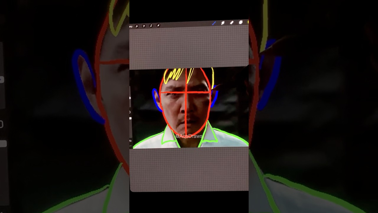 Drawing Gi-Hun Player 456 from Squid Game 3✨🤧