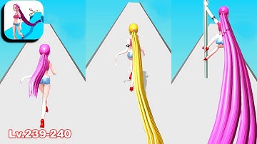 Hair Rush 💃✂👩 All Levels Gameplay Android,ios Video Game Level 239-240
