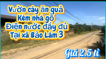 Vườn cây ăn quả kèm nhà gỗ sẵn🔝diện tích 1643m2 sẵn 100m thổ cư🔝cách quốc lộ 55 chỉ 900m🔝giá 2.5 tỉ
