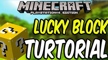 Minecraft PS3 & Xbox 360 - How To Make A Lucky Block NO MODS! - (PS4/XboxOne/WiiU)